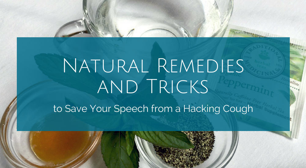 Your upcoming week is full of speaking engagements--a podcast, a livestream, some scheduled videos and a talk at a local women’s business association. Except, after five days of a bad cold, you’ve got an uncontrollable cough. Here are some natural remedies to help you out.