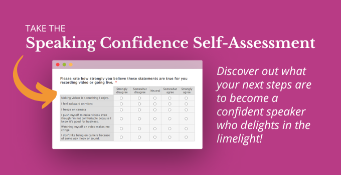 Speaking Confidence Self-Assessment