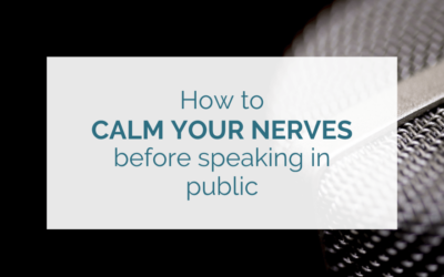 How to calm your nerves before speaking in public